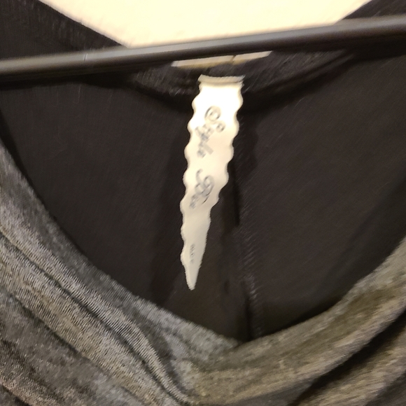 Pink Grey Stripe Dress - Picture 2 of 4